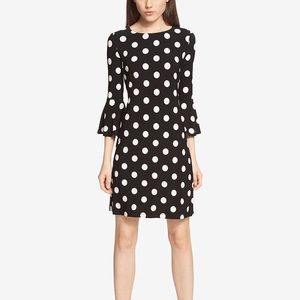 Tommy Hilfiger Bell-Sleeve Polka-Dot Dress